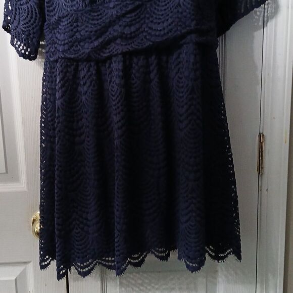 Lilly Pulitzer Navy Blue Parigi Skort Romper Size XL NWOT - Picture 2 of 8